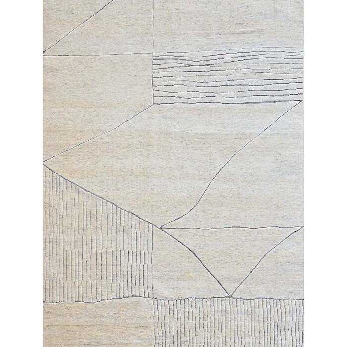 Bokara Rug Co Inc Hand Knotted Abstract Area Rug In Beige Perigold